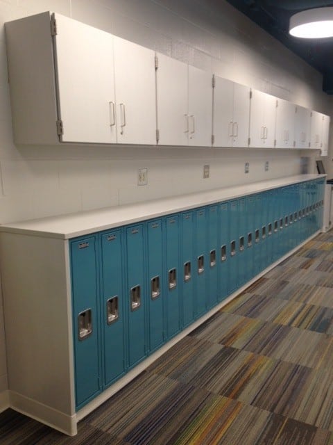 Lyon Collaborative Center Lockers Blue