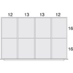 Lyon Modular Drawer Cabinet Extra Wide Layout Kit NF0D0454530