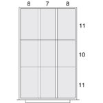 Lyon Modular Drawer Cabinet Slender Wide Layout Kit NF0C0452230