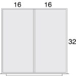 Lyon Modular Drawer Cabinet Standard Wide Layout Kit NF0A0453030