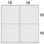 Lyon Modular Drawer Cabinet Standard Wide Layout Kit NF0B0453030