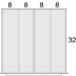 Lyon Modular Drawer Cabinet Standard Wide Layout Kit NFAC0453030