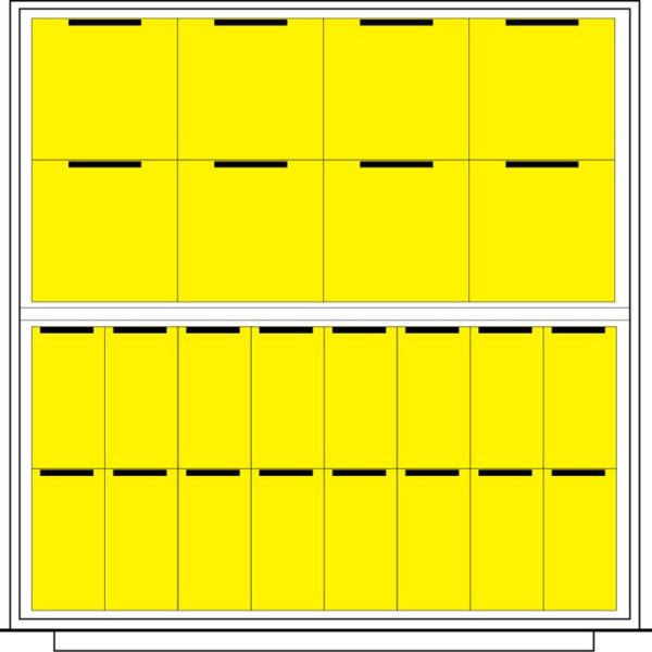 Lyon Modular Drawer Cabinet Standard Wide Layout Kit NFBC0453030