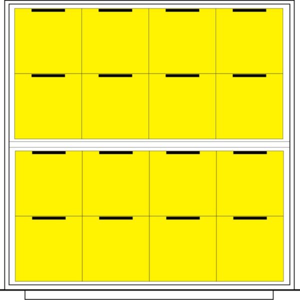 Lyon Modular Drawer Cabinet Standard Wide Layout Kit NFCC0453030