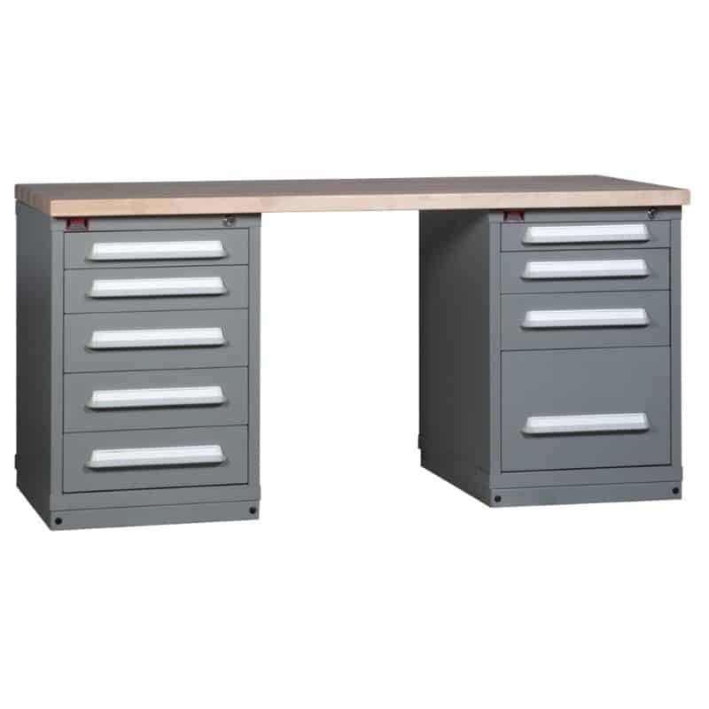 Two Cabinet Workbench Modular Workbenches By Lyon