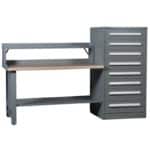 Lyon Modular Drawer Cabinet Concept 8 Standard Hi-Lo Cabinet Workbench with Riser 251WBC08