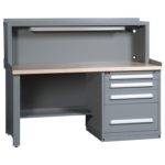 Lyon Modular Drawer Cabinet Concept 12 Closed Standard Workbench with Riser 251WBC12