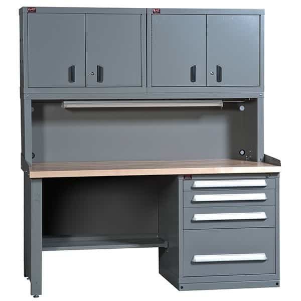 Lyon Modular Drawer Cabinet Concept 13 Closed Standard Workbench with Bookcase 251WBC13