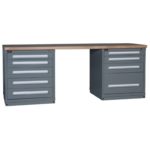 Lyon Modular Drawer Cabinet Concept 14 Wide Two-Cabinet Workbench 251WBC14