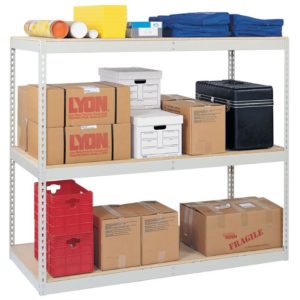 Lyon Record Storage Rack with Particle Board Decking Putty props