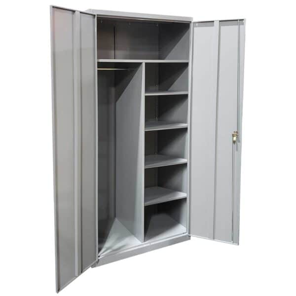 Lyon 1200 series combination storage cabinet dove gray