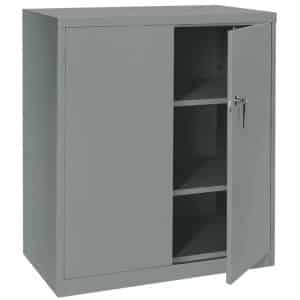 Lyon 1200 series counter height office storage cabinet