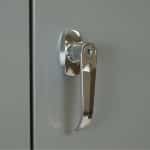 Lyon 1200 series features chrome handle with lock
