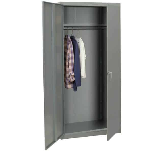 1232 Metal Wardrobe Metal with Coat Rod Lyon