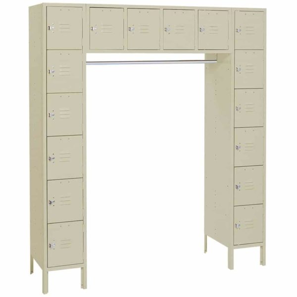 LockeRack 16 Door Metal Employee Lockers in Putty