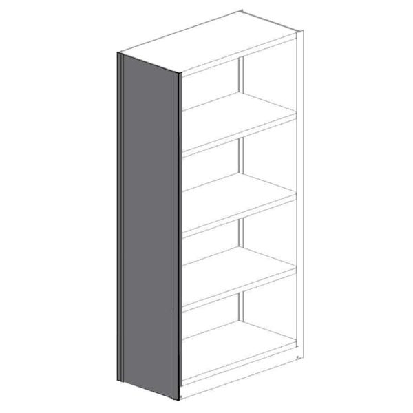 2000 Series Closed Shelving Uprights and Back and Side Panels