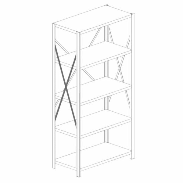 2000 Series Open Shelving Uprights and Cross Braces