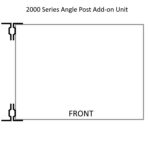 lyon 2000 series feature angle post unit add-on top view