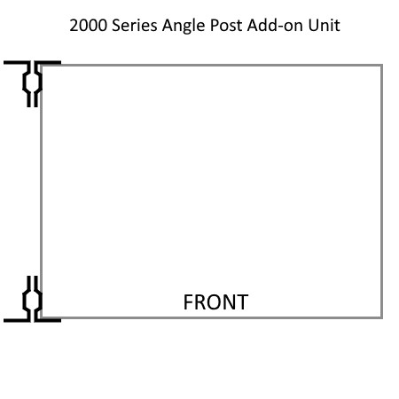 Lyon 2000 Series Angle Post Unit Add-on Top View