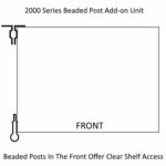 lyon 2000 series feature beaded post unit add-on top view