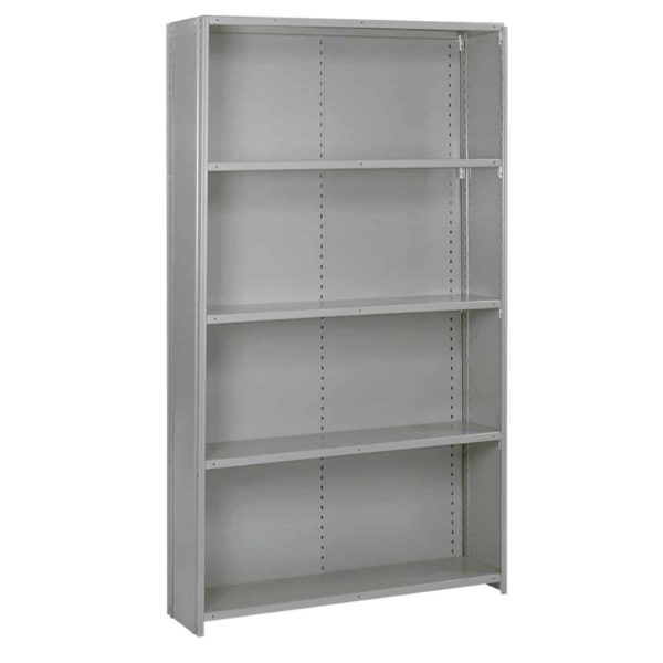 lyon 8000 series 48 inch wide 5 shelf closed shelving starter