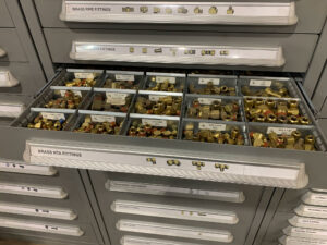 Lyon Modular Drawer Layout Kit with Brass Fittings