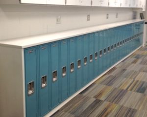 lyon academic collaborative center blue lockers