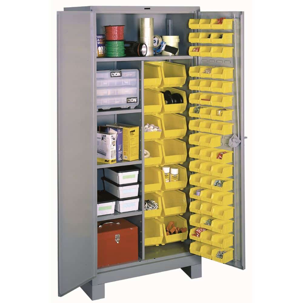 https://www.lyonworkspace.com/wp-content/uploads/lyon-all-welded-combination-bin-cabinet-1122-dove-gray-with-props.jpg