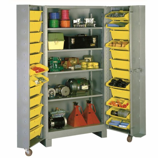 1125 Industrial Bin Cabinet All, 24 Inch Deep Storage Cabinets