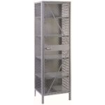 lyon all-welded visible storage cabinet 1130 dove gray