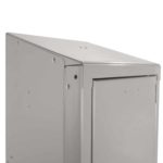 lyon antimicrobial healthcare locker feature slope top