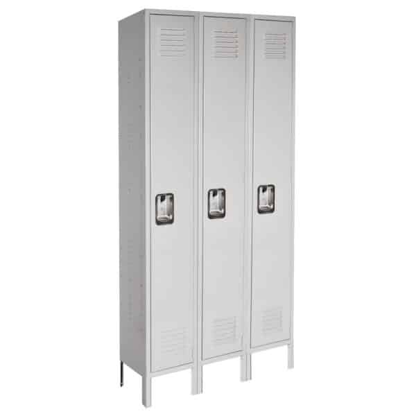 Lyon antimicrobial medical locker single tier 3-wide