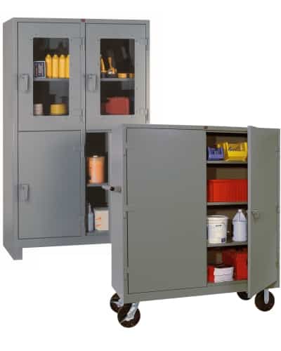 lyon automotive all-welded industrial multi-door and mobile storage cabinet