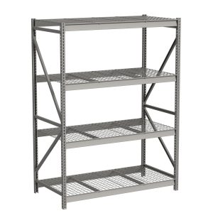 Lyon Bulk Storage Rack With Wire Decking 4 Level Starter Angle View