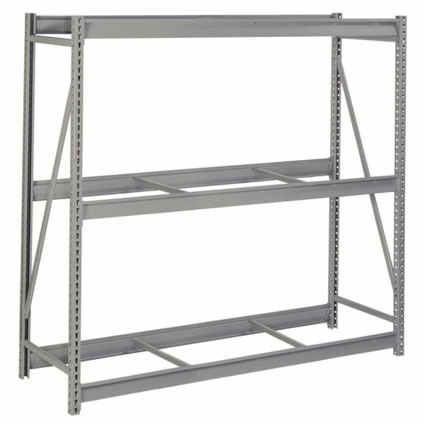 Bulk Storage Racks with Front-to-Back Supports