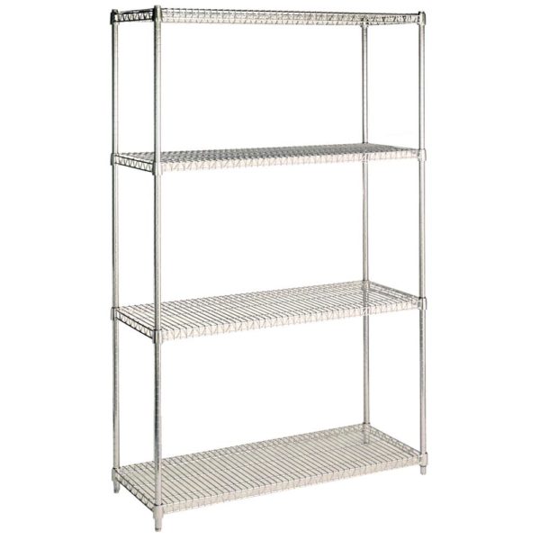 Chrome Wire Shelving Free Standing, Chrome Wire Shelving Replacement Parts