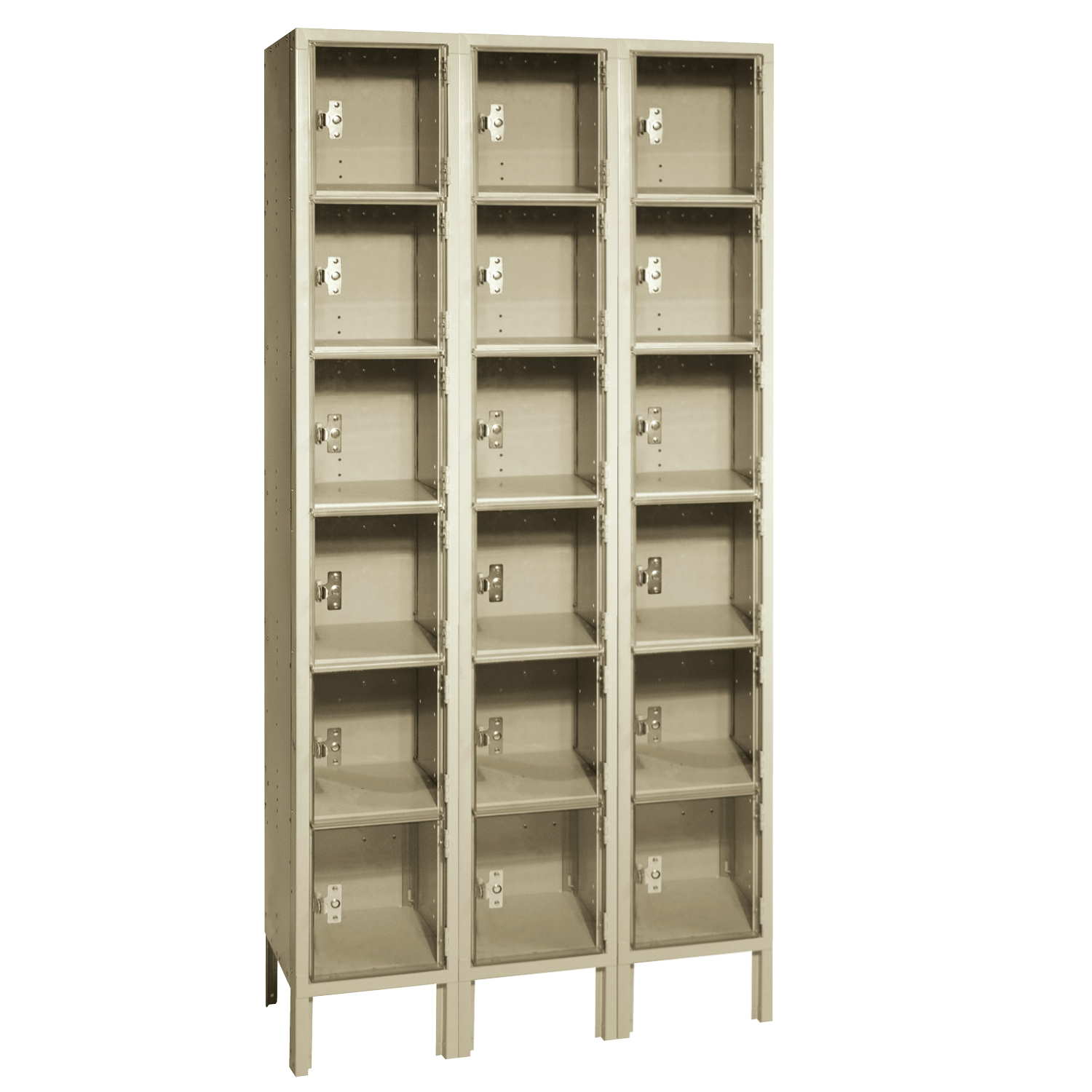 3-Point Locking System with 2 Keys Steel Room Decor 35.4x15.7x70.9 Gray Tidyard Office Locker Cabinet Wardrobe Storage with 6 Compartments /& 2 Doors