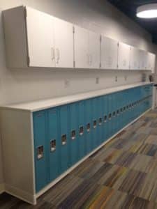 Collaborative Center Lockers in Blue