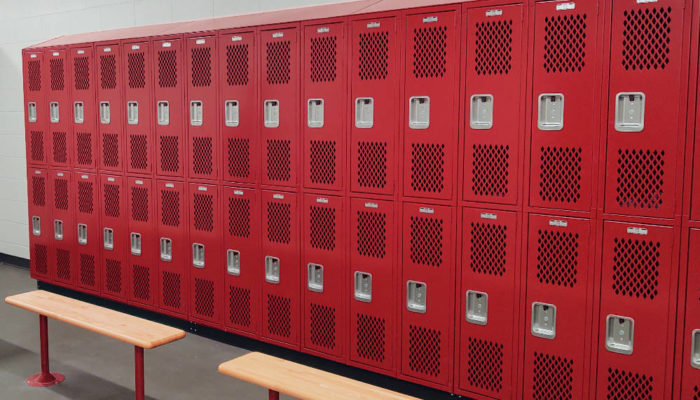 lyon double tier ventilated lockers