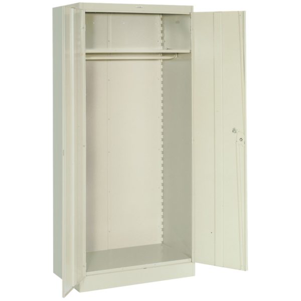 1086 Wardrobe Storage Cabinet Metal, Coat Armoire Closet