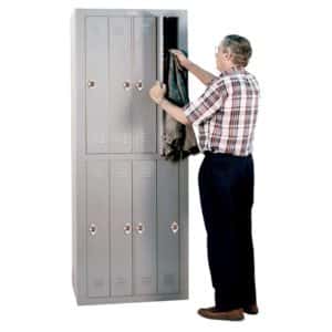 lyon exchangemaster locker personal effects locker 8 door combo lock dd6308wc
