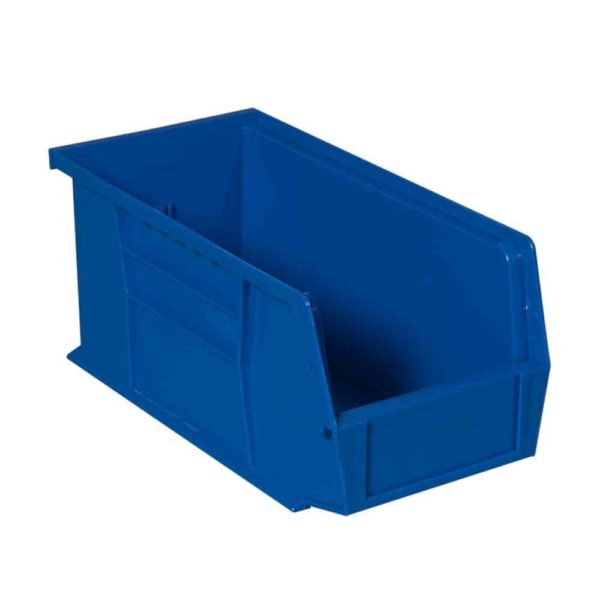Large Blue Plastic Bin fits with pick racks and all-welded visible cabinets