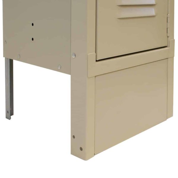 lyon locker accessories closed front base installed putty