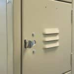 lyon locker features center louvers putty