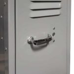 lyon locker features chrome plated turn handle