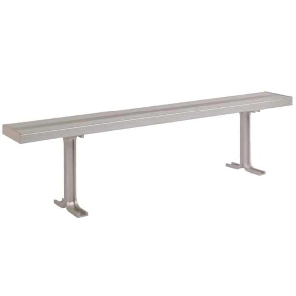 lyon locker room aluminum bench 2 pedestals