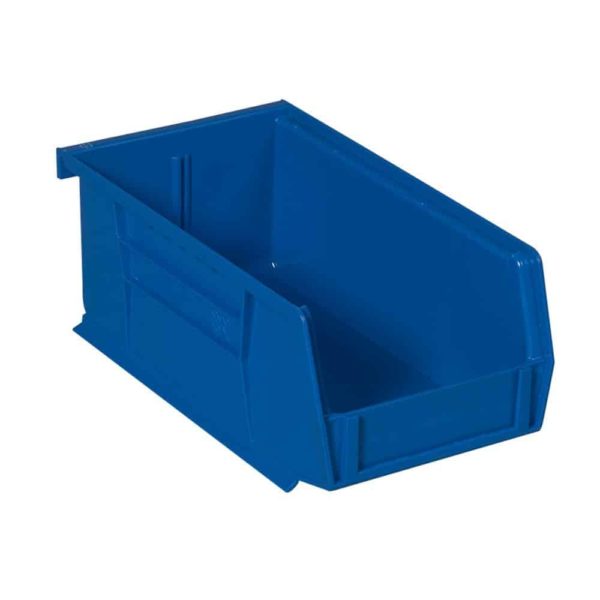 Medium Blue Plastic Bin fits with pick racks and all-welded visible cabinets