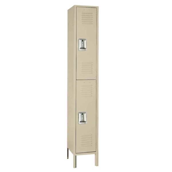 School type Lockers 12"x18"x78" per unit of 2 stacked lockers LOT of 4 units 