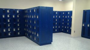 Mixed Bank Lockers in Blue