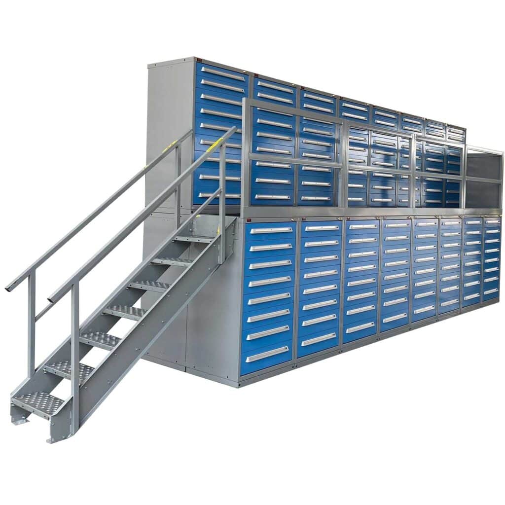 Lyon Modular Cabinet Mezzanine with Stairs